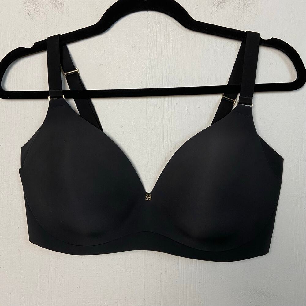 Honeylove CloudEmbrace 36D Black Convertible Strap Wireless Contour T-Shirt Bra